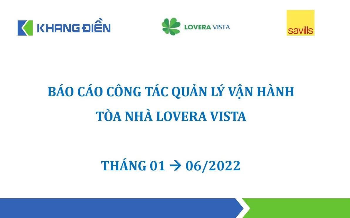 Báo Cáo Lovera Vista 6 tháng đầu năm